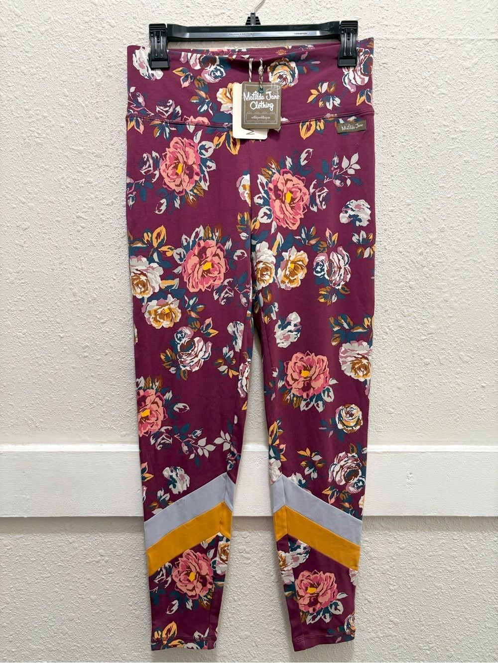 Matilda Jane On the Agenda Floral Leggings NWT M